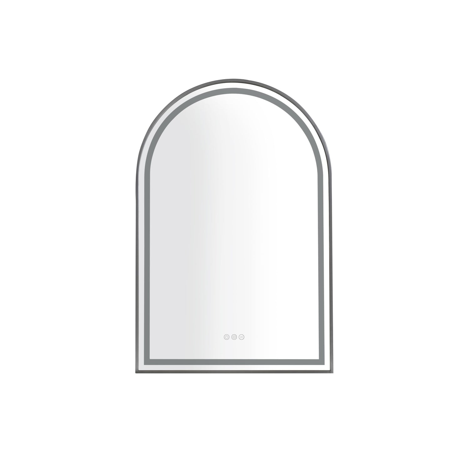 39in. W x 26in. H Oversized Rectangular Framed LED Mirror Anti-Fog Dimmable Wall Mount Bathroom Vanity Mirror Wall Mirror Kit For Gym And Dance Studio