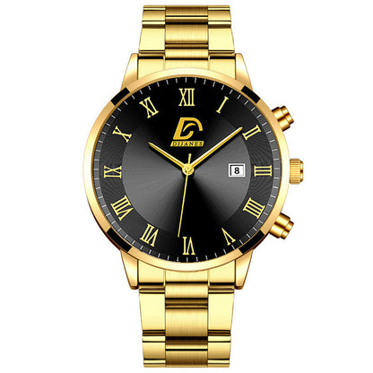 Men's Gold Stainless Steel Watch
