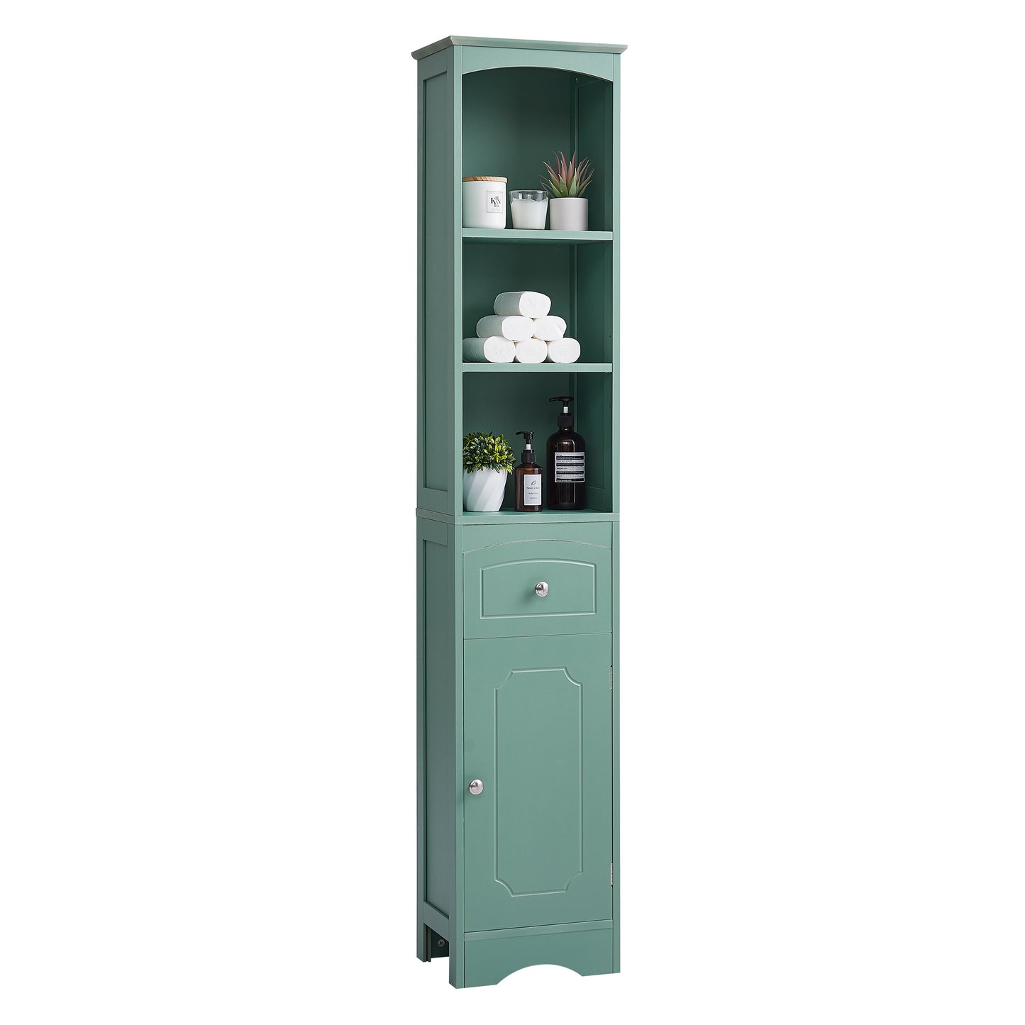 Tall Bathroom Cabinet - Adjustable Shelf