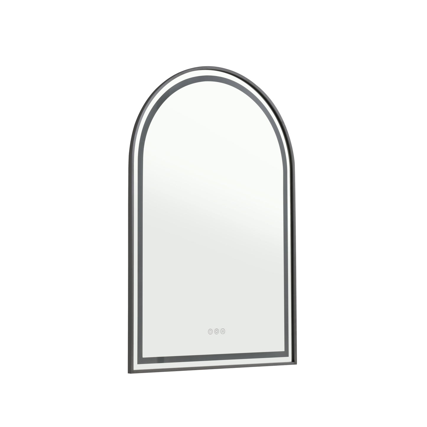 39in. W x 26in. H Oversized Rectangular Framed LED Mirror Anti-Fog Dimmable Wall Mount Bathroom Vanity Mirror Wall Mirror Kit For Gym And Dance Studio