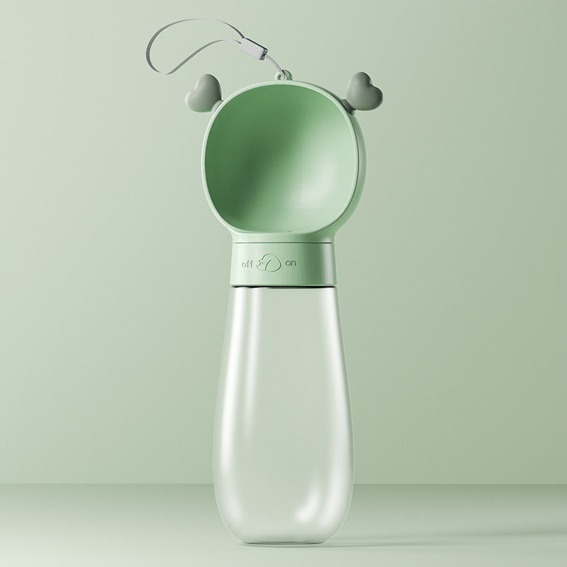 Portable Dog Water Bottle, 2 In 1 Dog Water Bottle Dispenser with Food Container