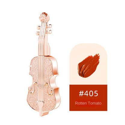 2-Color Violin Lip Glaze, Soft Velvet Matte Airy Hydrating Lip Glaze