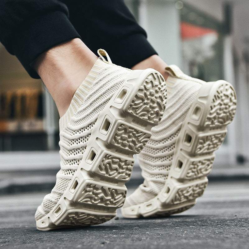 Slip-on Casual Shoes - Fly Woven Running Sneaker