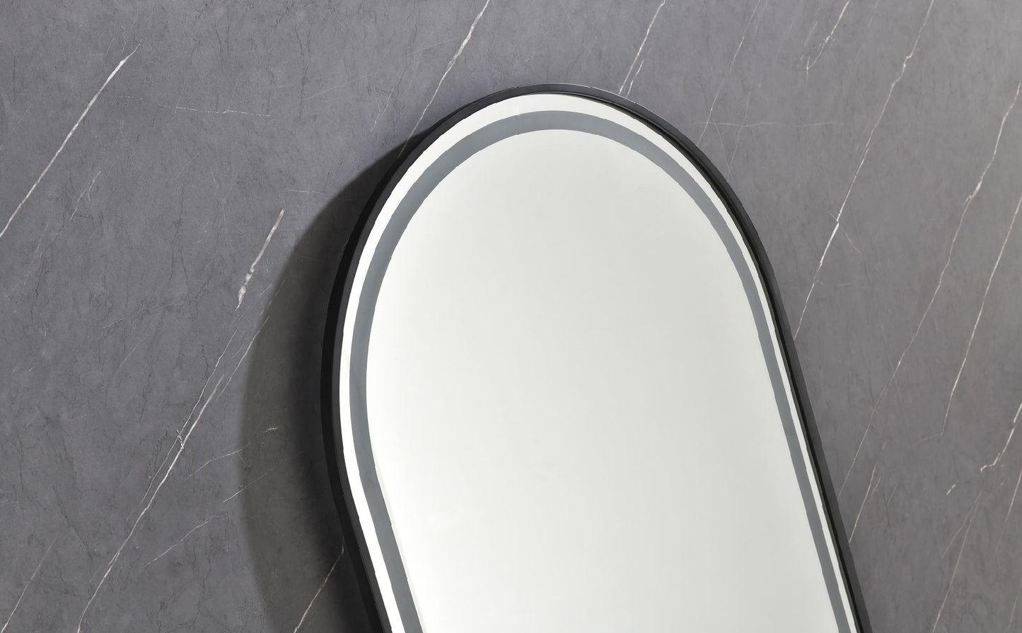 39in. W x 26in. H Oversized Rectangular Framed LED Mirror Anti-Fog Dimmable Wall Mount Bathroom Vanity Mirror Wall Mirror Kit For Gym And Dance Studio