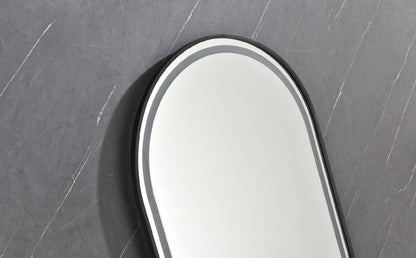 39in. W x 26in. H Oversized Rectangular Framed LED Mirror Anti-Fog Dimmable Wall Mount Bathroom Vanity Mirror Wall Mirror Kit For Gym And Dance Studio