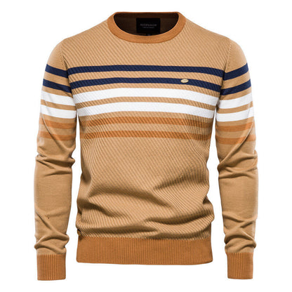 Men's Striped Casual Knitted Sweater