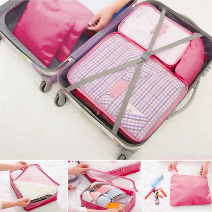 9Pc Clothes Storage Bags - Travel Luggage Organizer - Packing Cubes
