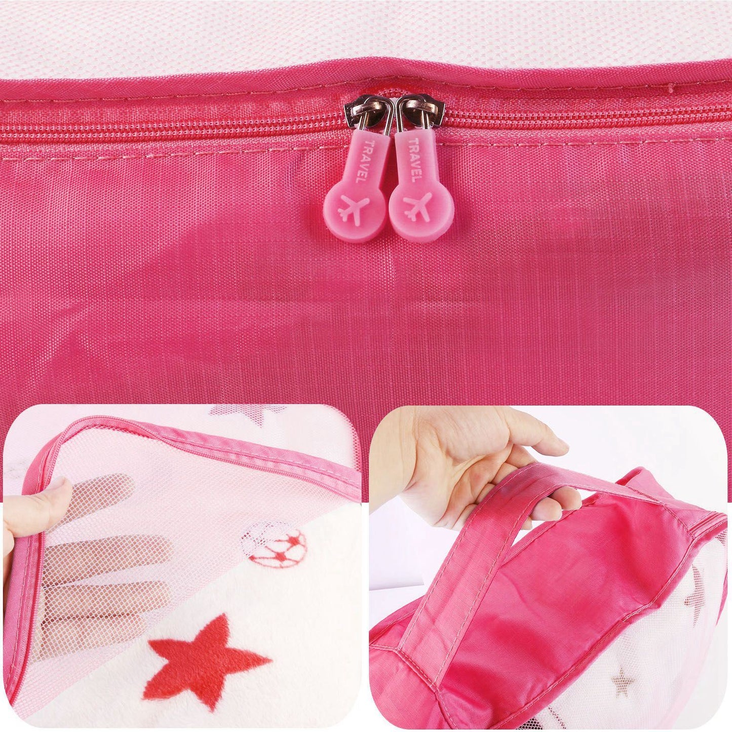9Pc Clothes Storage Bags - Travel Luggage Organizer - Packing Cubes