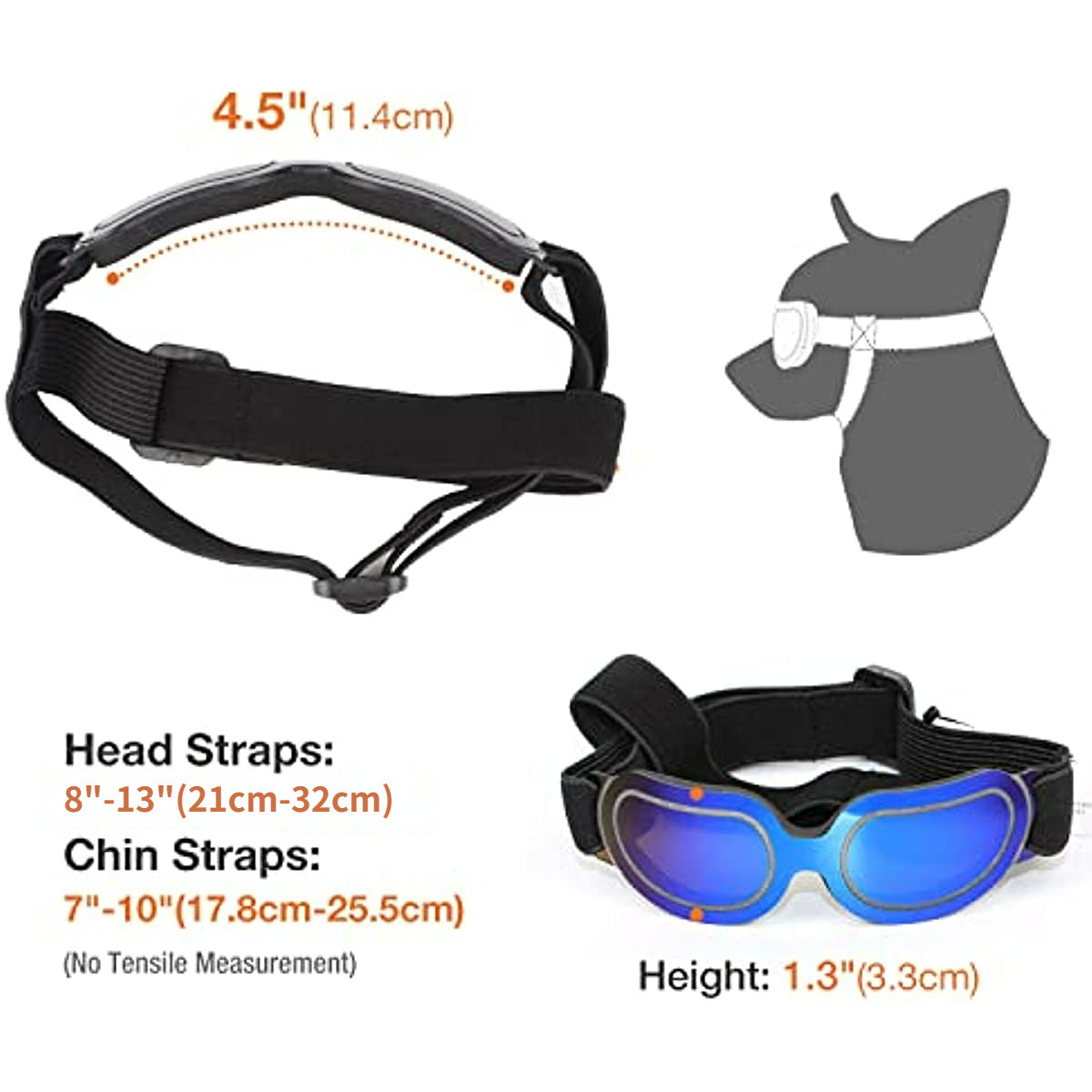Dog Goggles Fog - Windproof