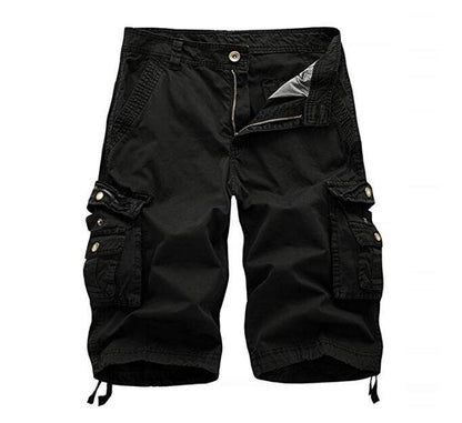Men's Cotton Relaxed Fit Outdoor Camouflage Camo Cargo Shorts