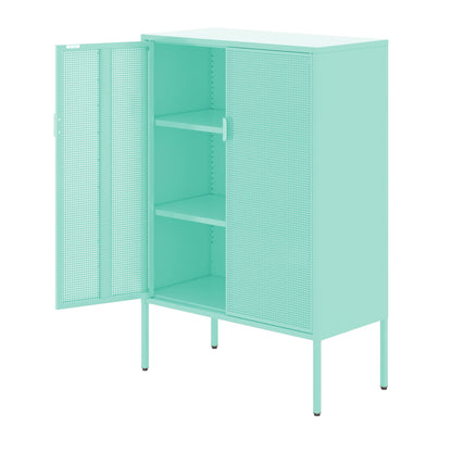 Metal Storage Locker Cabinet - Adjustable Shelves - Ventilated