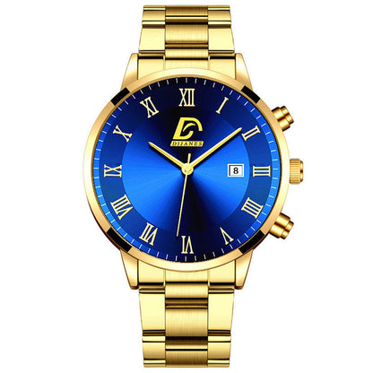 Men's Gold Stainless Steel Watch