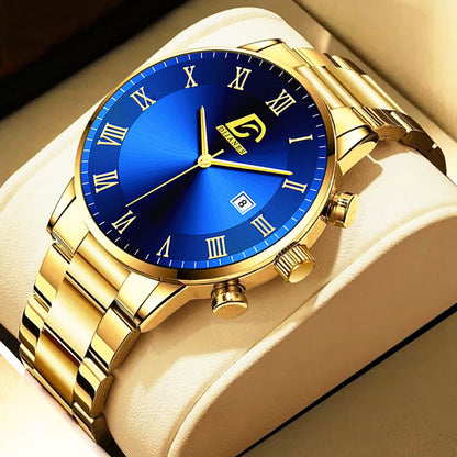 Men's Gold Stainless Steel Watch
