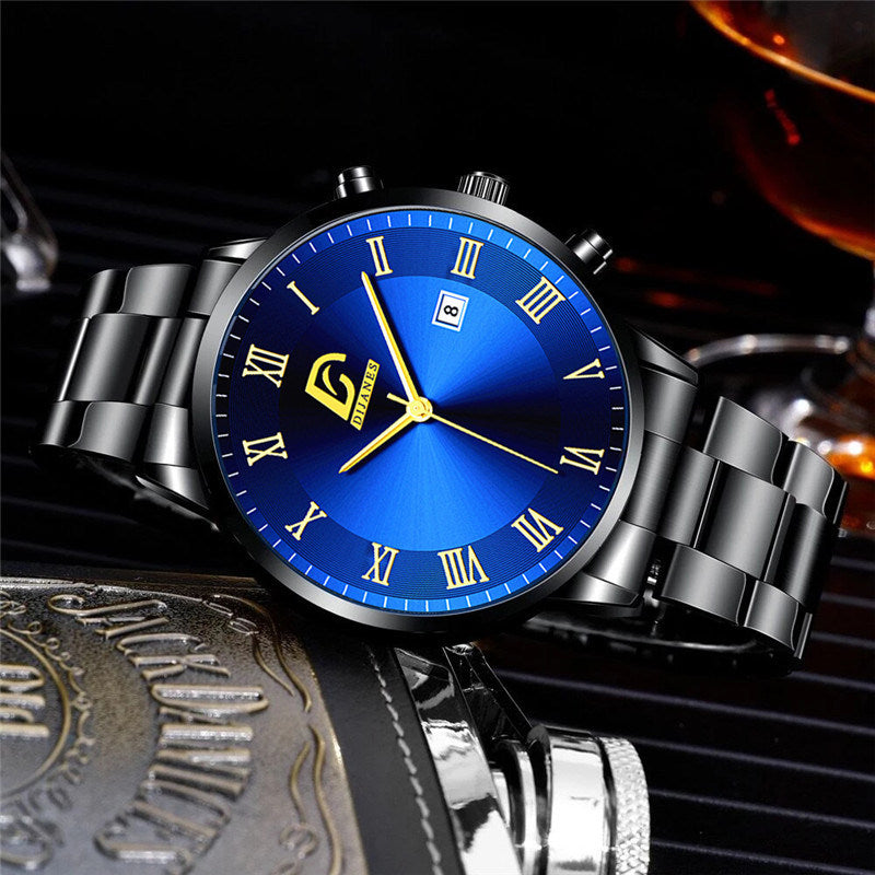 Men's Gold Stainless Steel Watch
