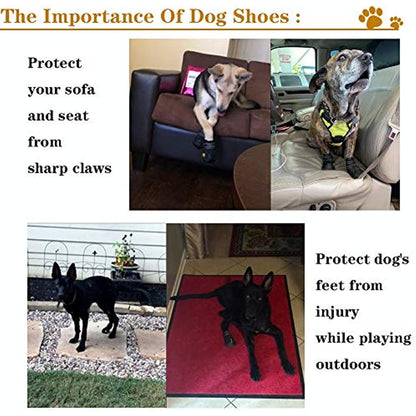 Dog Booties; Waterproof Dog Shoes