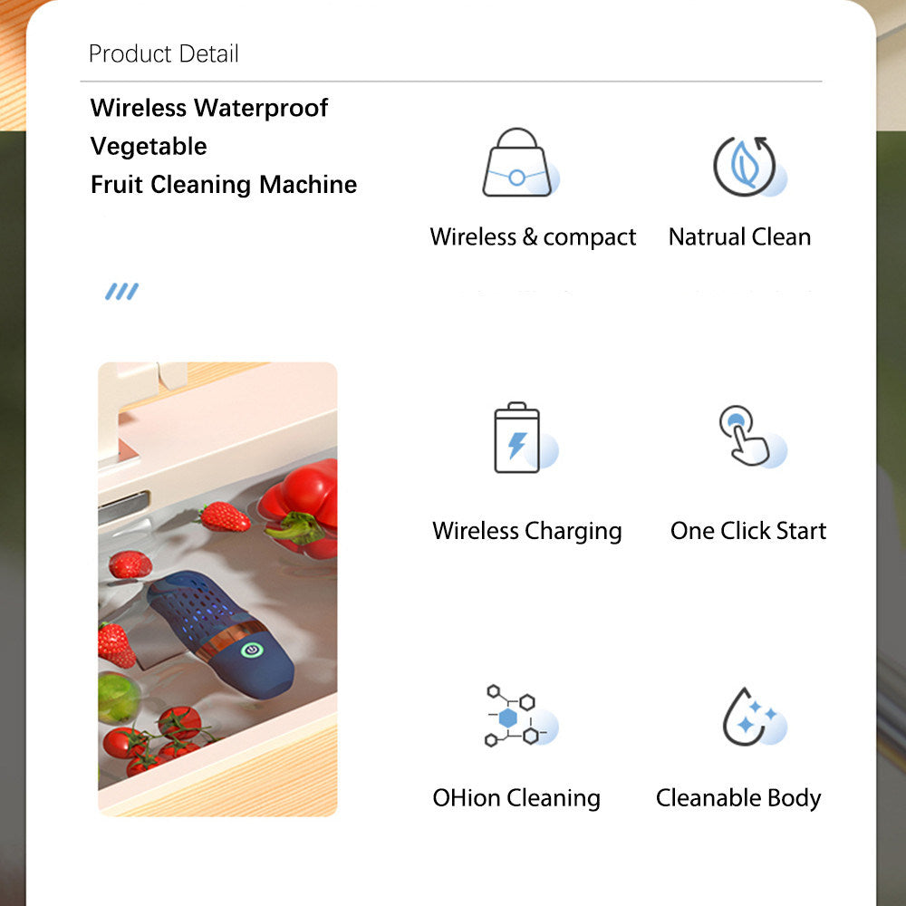 Fruit And Vegetable Cleaner Portable Capsule Shape