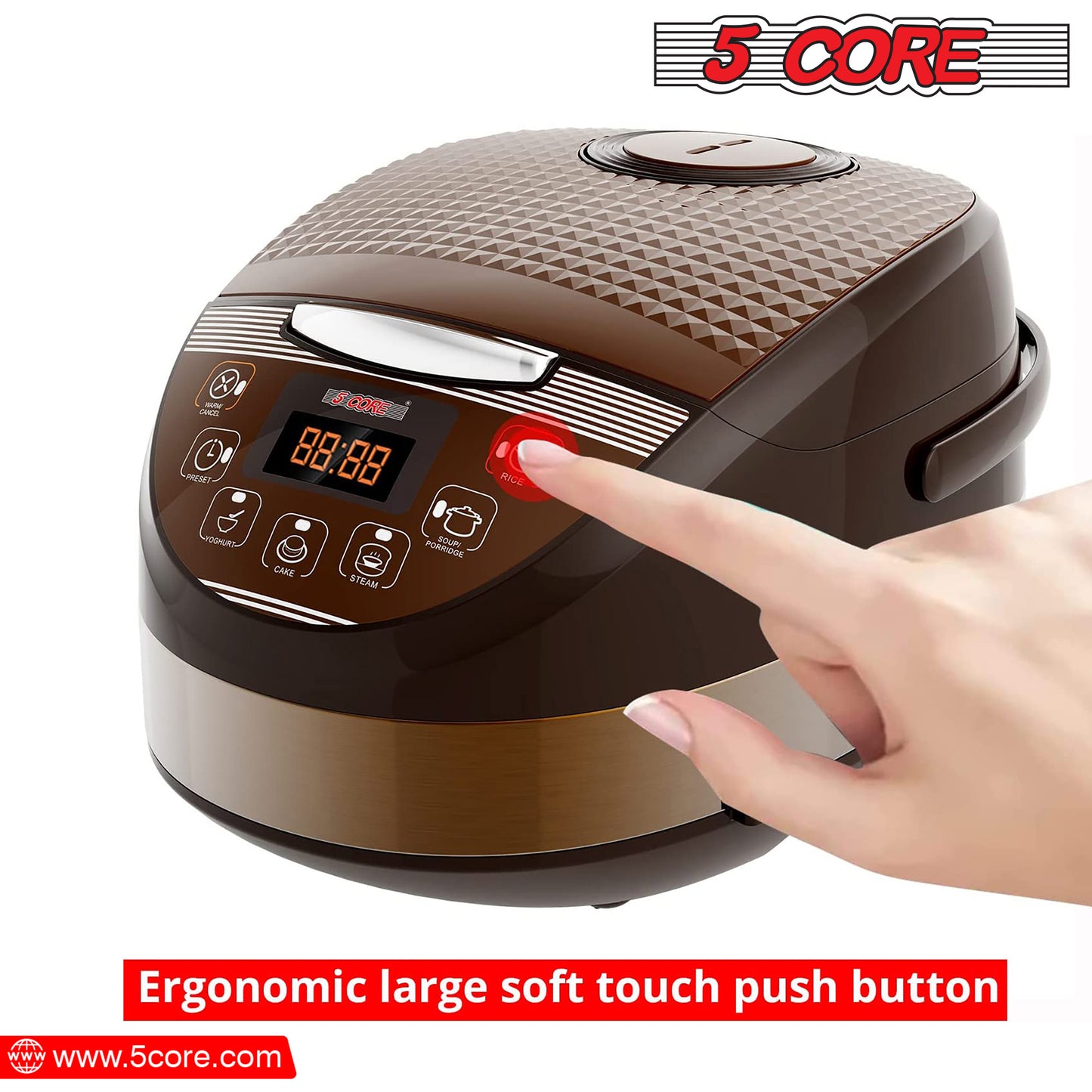 Electric Steamer, Digital Rice Pot Multi Cooker