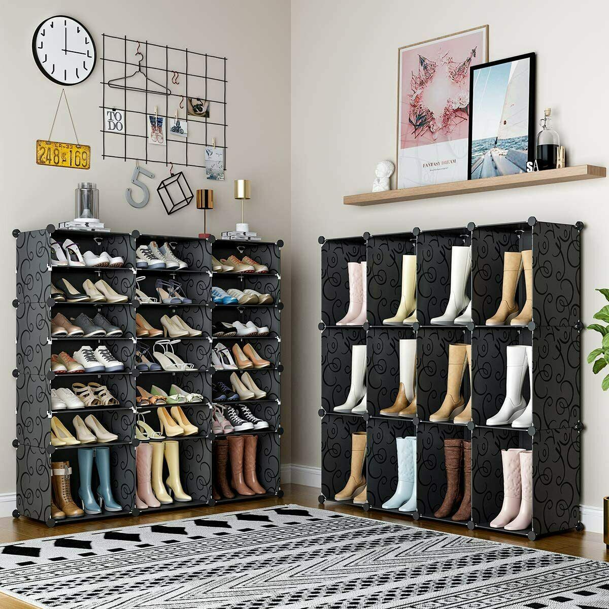 7 Tiers - Portable Shoe Rack - Organizer