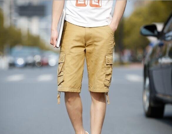 Men's Cotton Waist Cargo Shorts