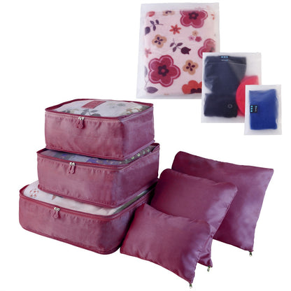 9Pc Clothes Storage Bags - Travel Luggage Organizer - Packing Cubes