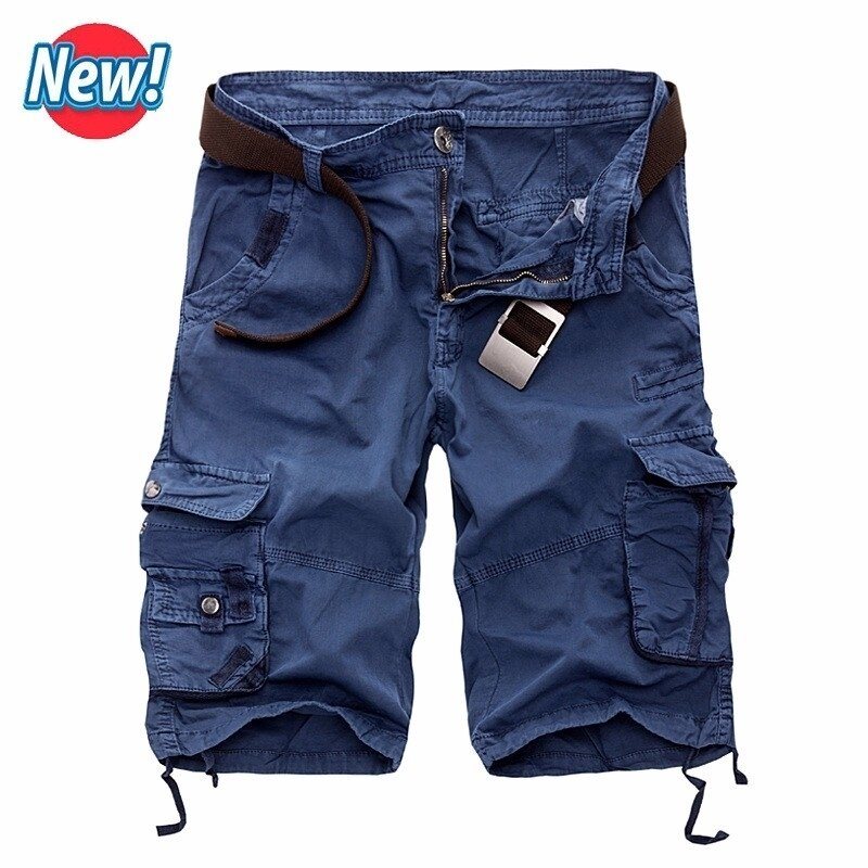 Men's Cargo Shorts - Casual Camouflage Military