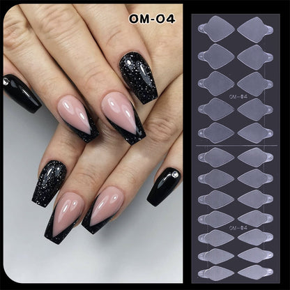Crystal Nail Die Acrylic Tips French Nail Sticker