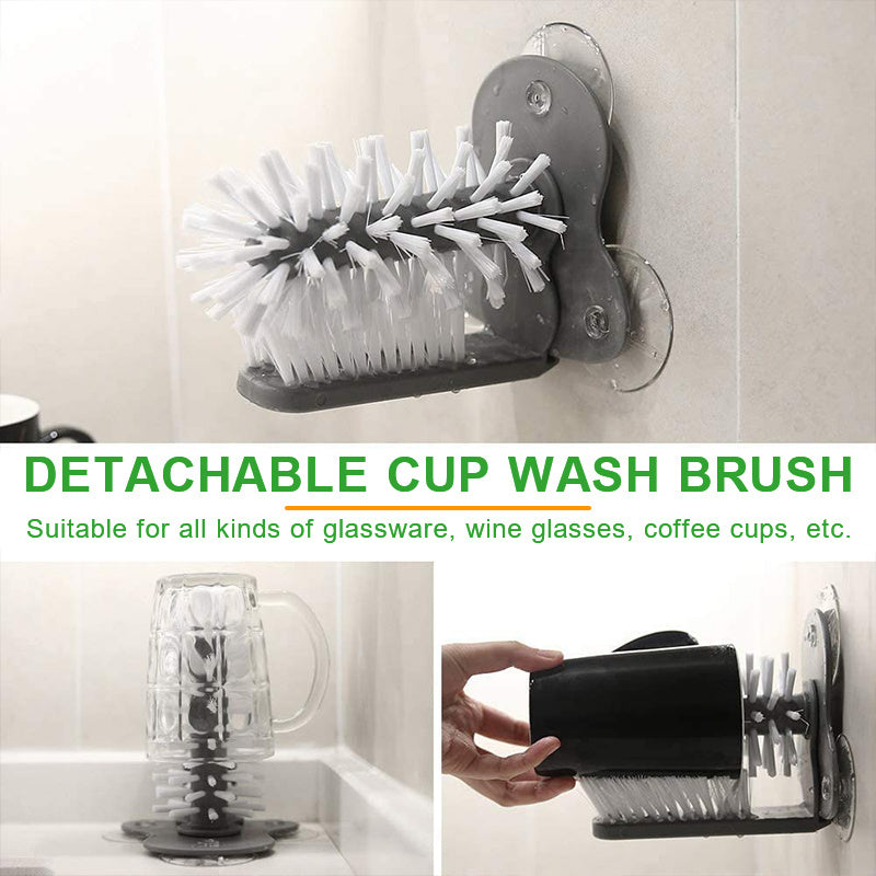 2 In 1 Cup. Glass Cleaner Brush