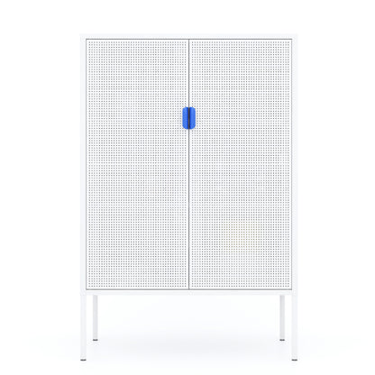 Metal Storage Locker Cabinet - Adjustable Shelves - Ventilated
