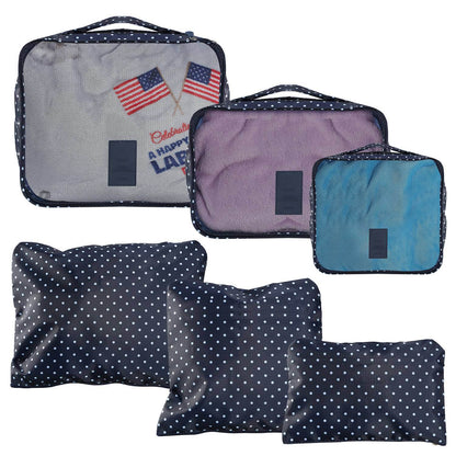 9Pc Clothes Storage Bags - Travel Luggage Organizer - Packing Cubes