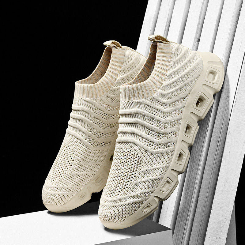 Slip-on Casual Shoes - Fly Woven Running Sneaker