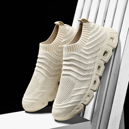 Slip-on Casual Shoes - Fly Woven Running Sneaker