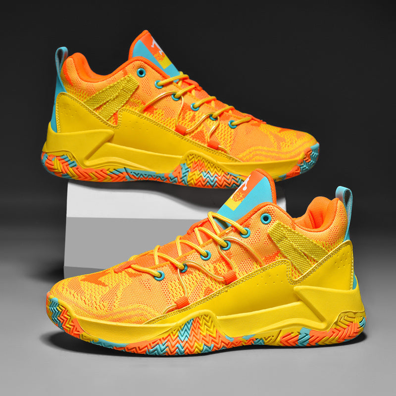 Men's Street Basketball Shoes - Breathable - Wear-Resistant