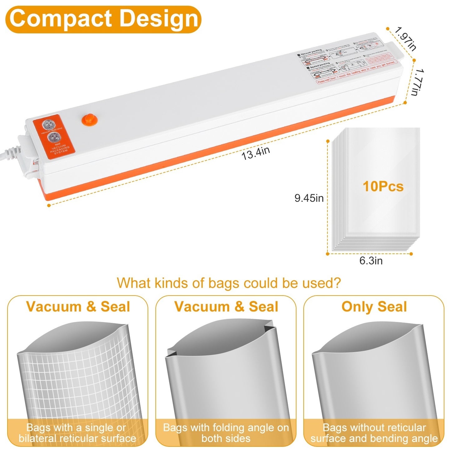Automatic Food Vacuum Sealer Quick Sealing System Machine
