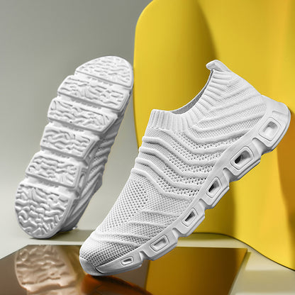 Slip-on Casual Shoes - Fly Woven Running Sneaker