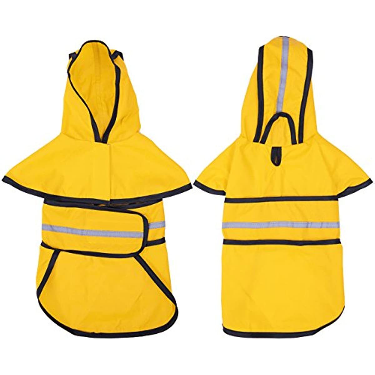Reflective Dog Raincoat Hooded Slicker Poncho