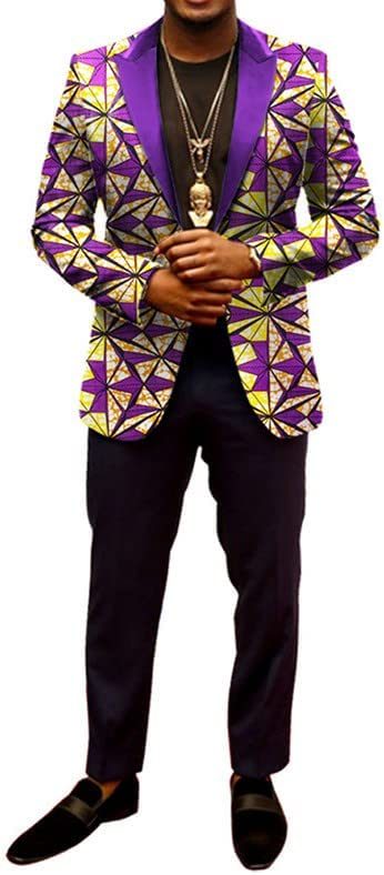 African Suit Jacket Print Blazer