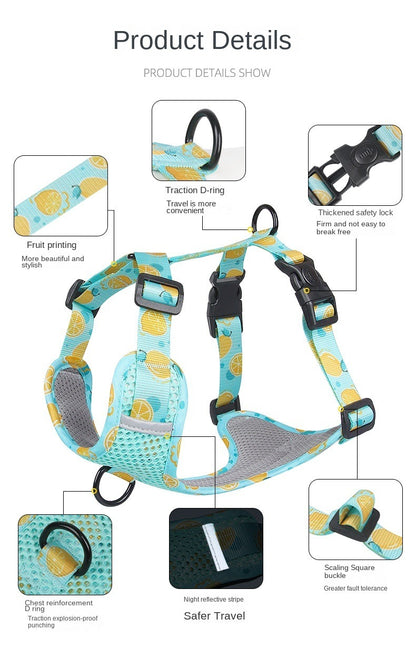 New style dog chest strap vest