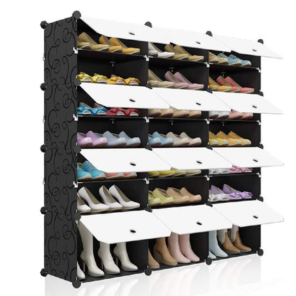 7 Tiers - Portable Shoe Rack - Organizer