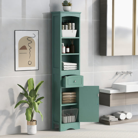 Tall Bathroom Cabinet - Adjustable Shelf