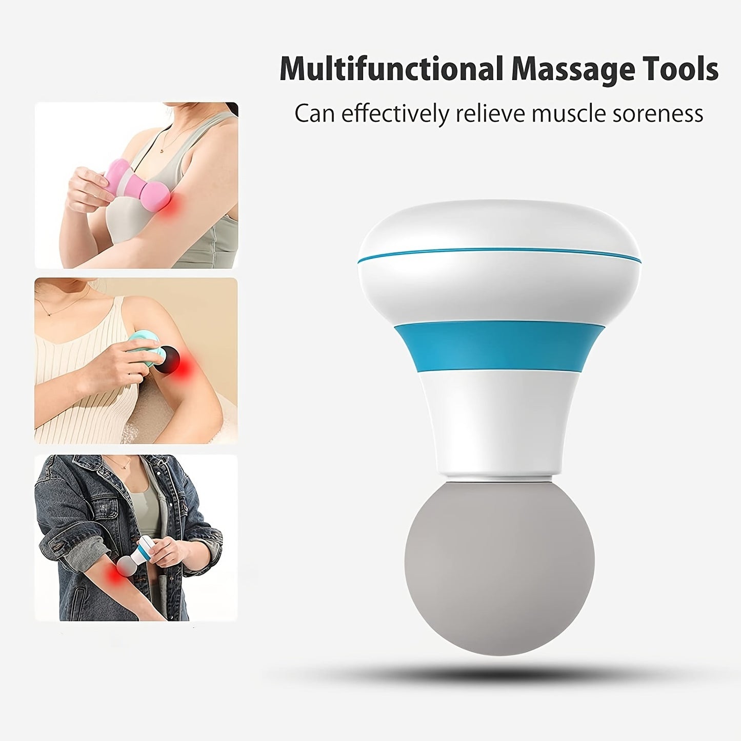 6-Mode Handheld Massager Wand for Neck, Shoulder, Back, and Body Massage