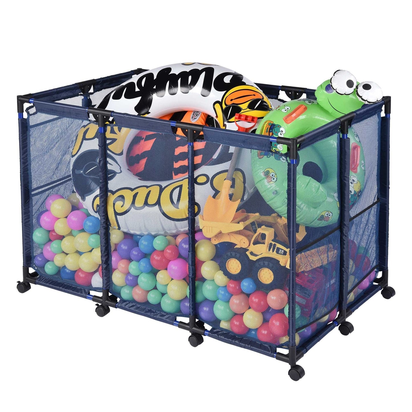 47.6 * 30inch Pool Storage Bin Blue