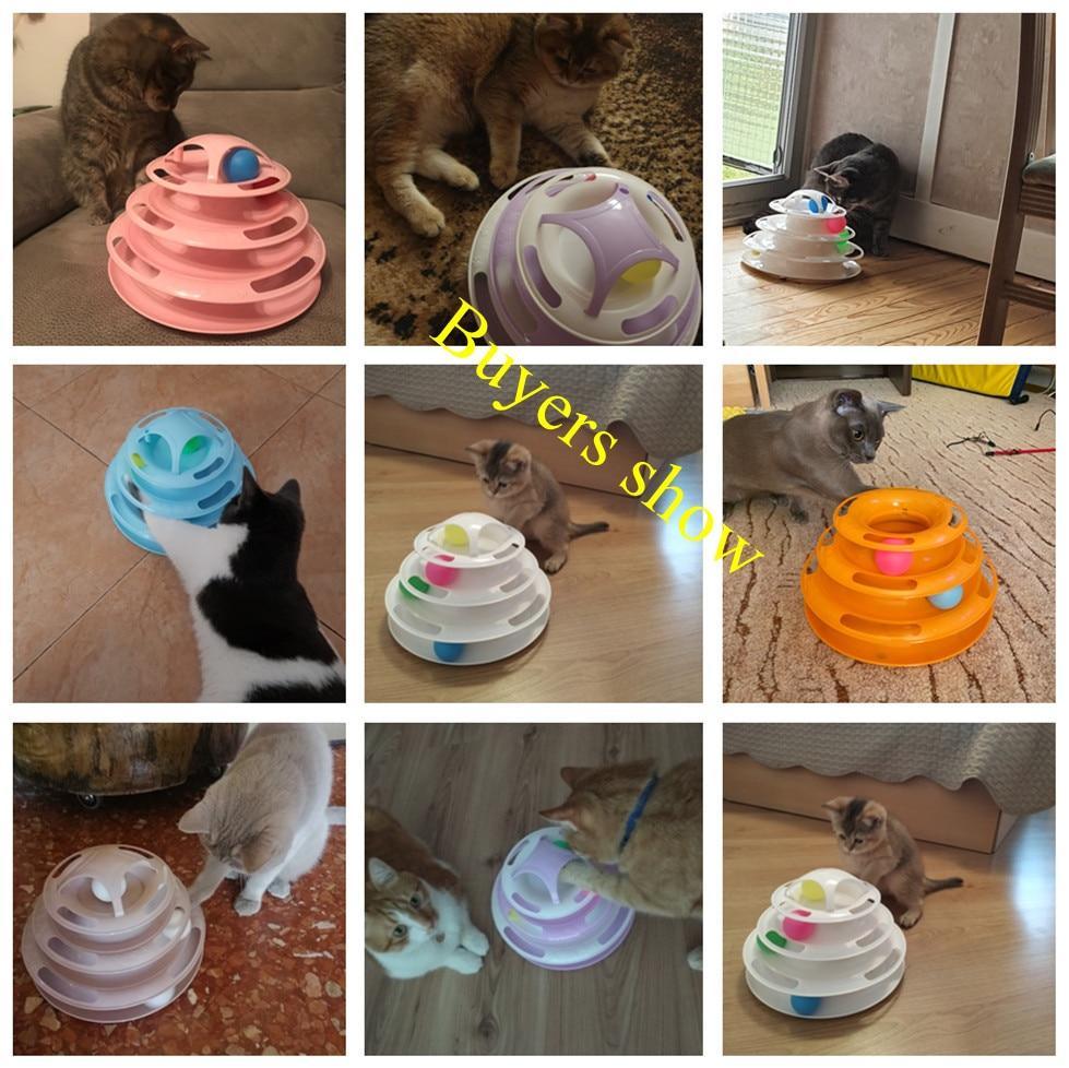 4 Level Cat Toy Training Amusement Plate