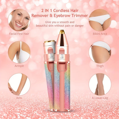 Eyebrow Razor - Painless and Precision Facial Hair Removal with Built-in LED Light