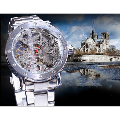 Hollow Out See Through Mechanical Watch Men's Fashion