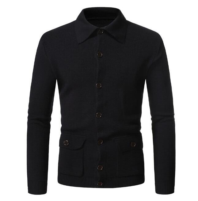 Men's knitted Cardigan Button Sweater