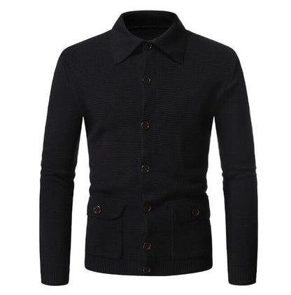 Men's knitted Cardigan Button Sweater
