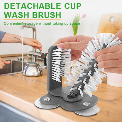 2 In 1 Cup. Glass Cleaner Brush
