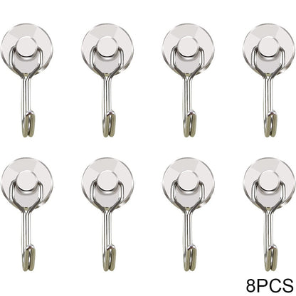 4/8/10pcs Heavy Duty Neodymium Magnet Hook