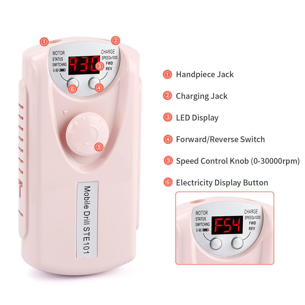 Portable Electric Professional File Kit