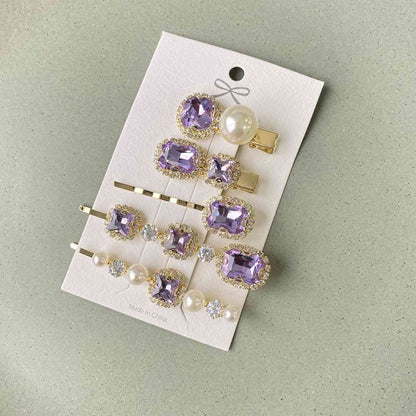 5 PC/Set Geometric Pearl Hair Clips